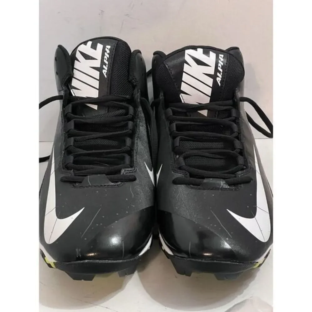 Men's Nike Cleats Size 14  New Never Worn Alpha FastFlex Football Cleats‎ Black